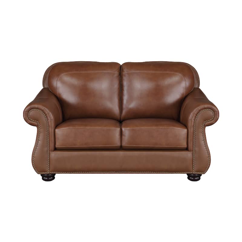 Fowler 3-Piece Leather Match Living Room Sofa Set