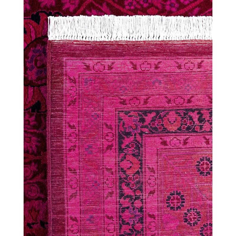 Fine Vibrance, One-of-a-Kind Hand-Knotted Area Rug - Pink, 10' 2" x 13' 10" - 10' 2" x 13' 10"