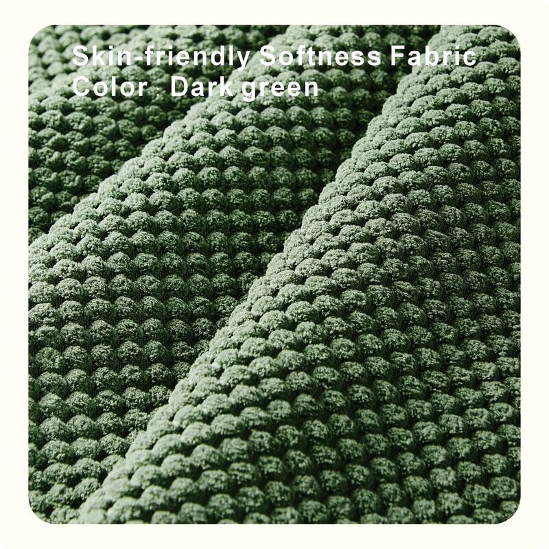 Round Storage Ottoman with Lift-Off Tray and Upholstered Fabric