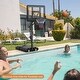 preview thumbnail 2 of 8, Costway 44'' Portable Adjustable Basketball Goal Hoop Stand System - 35.5'' x 23'' x 6'' (L x W x H)