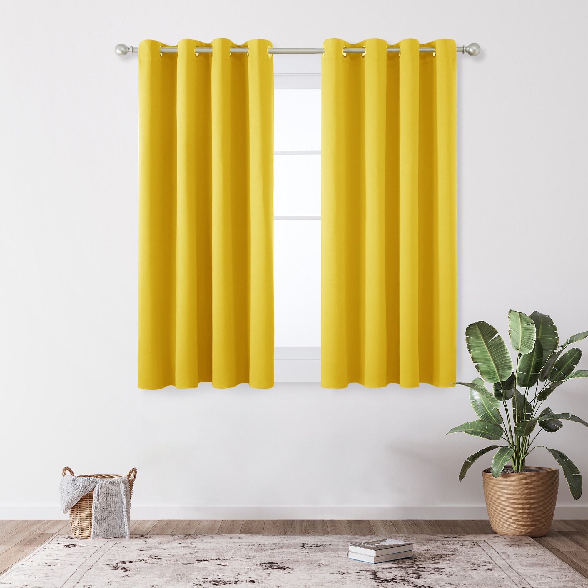 Deconovo 52 Width Colorful Curtains(2 Panel)