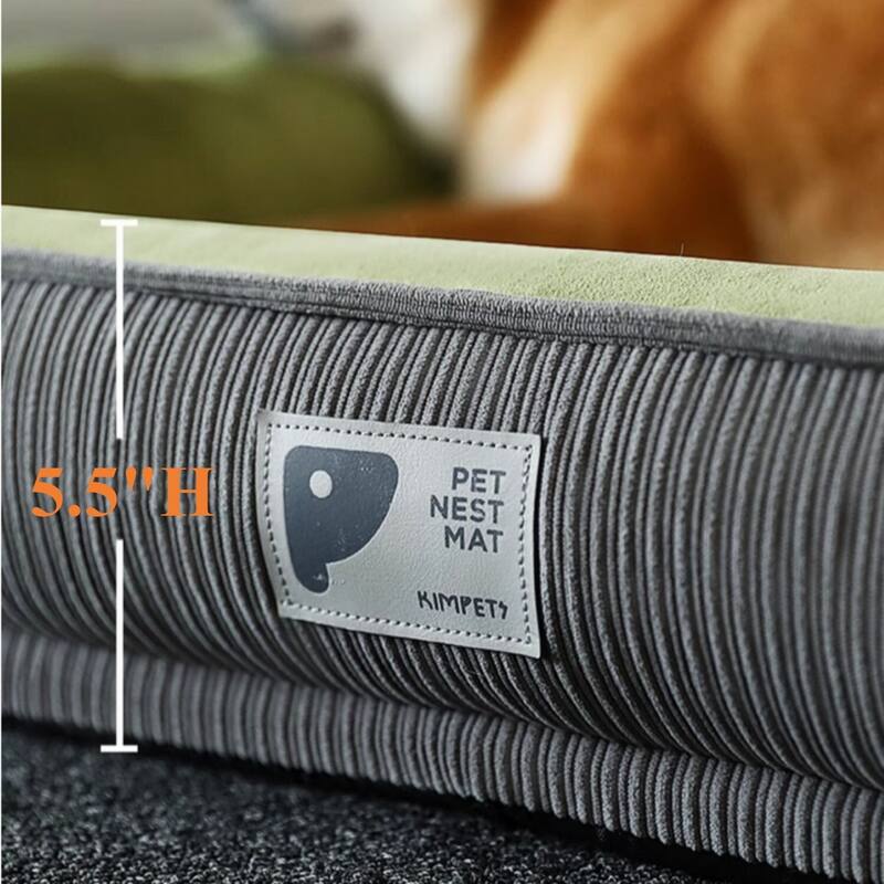Washable Orthopedic Dog Bed for Large Dogs Dog Couch Bed with Nonskid Bottom, Waterproof Lining, and Removable Cover