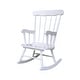 preview thumbnail 1 of 11, Solid Wood Juvenile Rocking Chair White