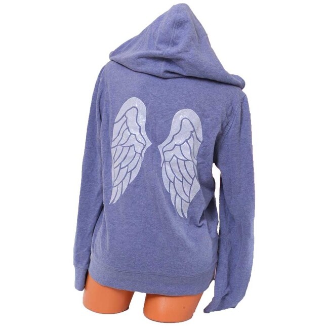 angel wing zip hoodie