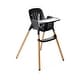 preview thumbnail 4 of 3, Peg Perego Poke High Chair - Modern and Easy to Clean Midnight Sky (Black & Gold)