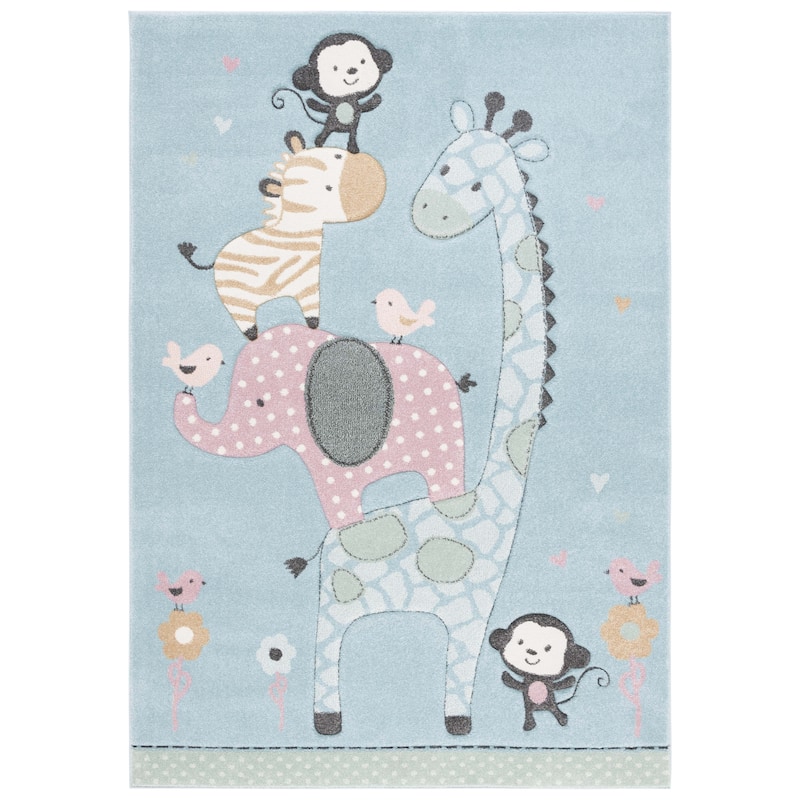 SAFAVIEH Carousel Kids Brandusa Animal Rug