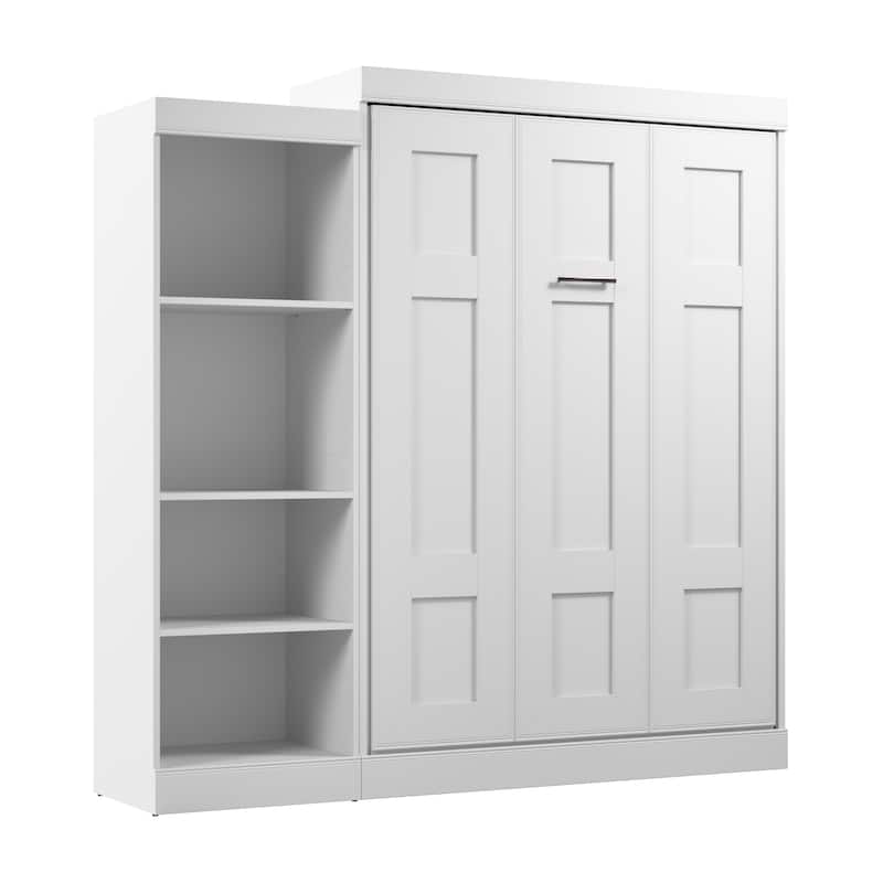 Edge Full Murphy Bed with Closet Organizer (85W) by Bestar