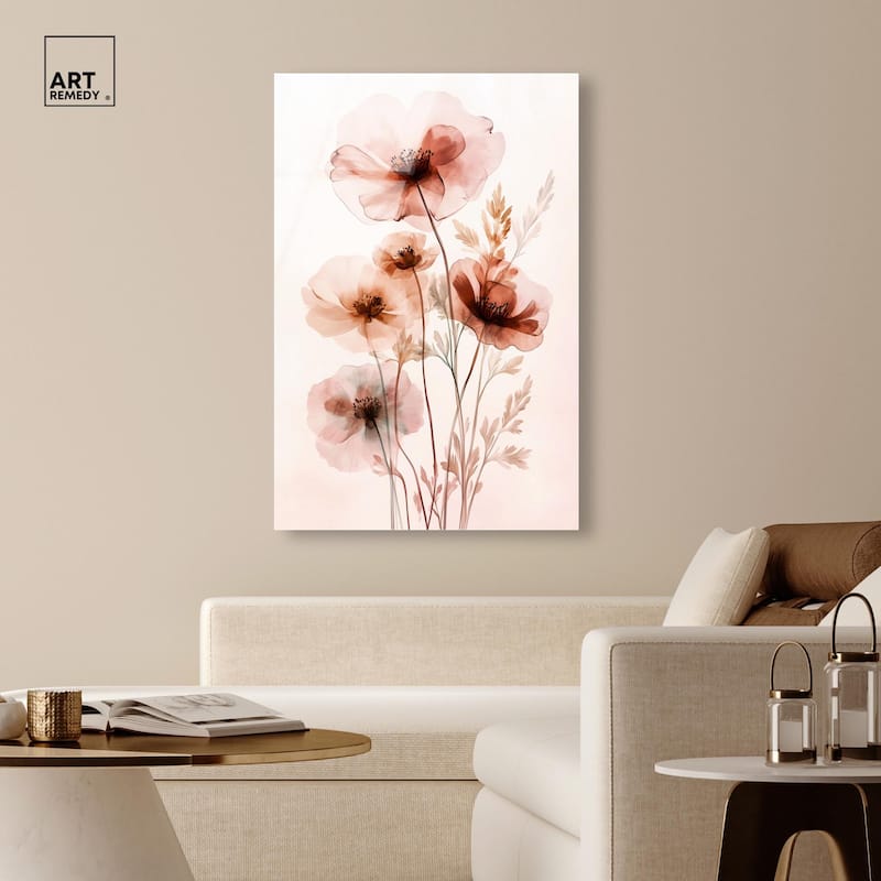 Petal Dye III Acrylic by Art Remedy, Ready to Hang