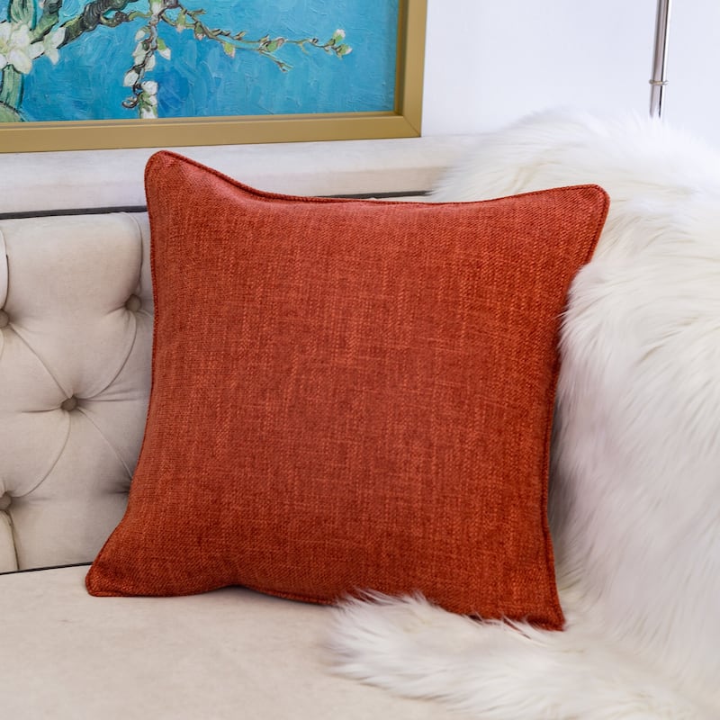 Christina Chenille 20" Square Decorative Throw Pillow 2PK