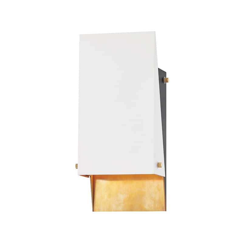 Hudson Valley Ratio 11-inch Aged Brass Wall Sconce