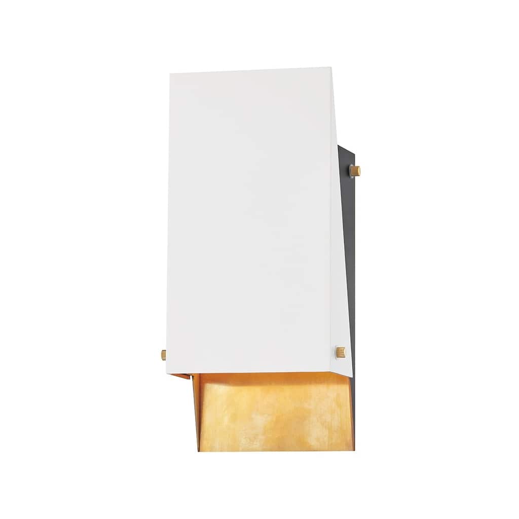 Hudson Valley Ratio 11-inch Aged Brass Wall Sconce