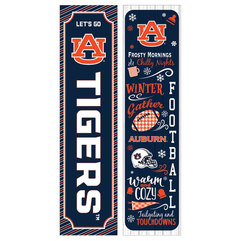 47" Double Sided Seasonal Porch Leaner, Auburn University - 47" x 11.25"