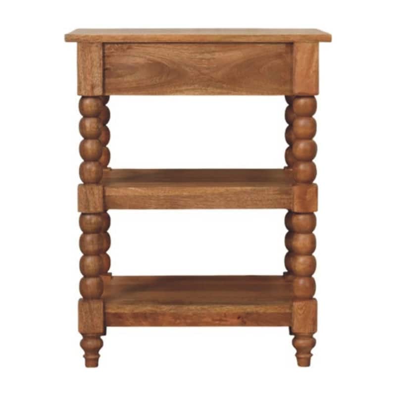 Solid Wood Barley Twist Side Table