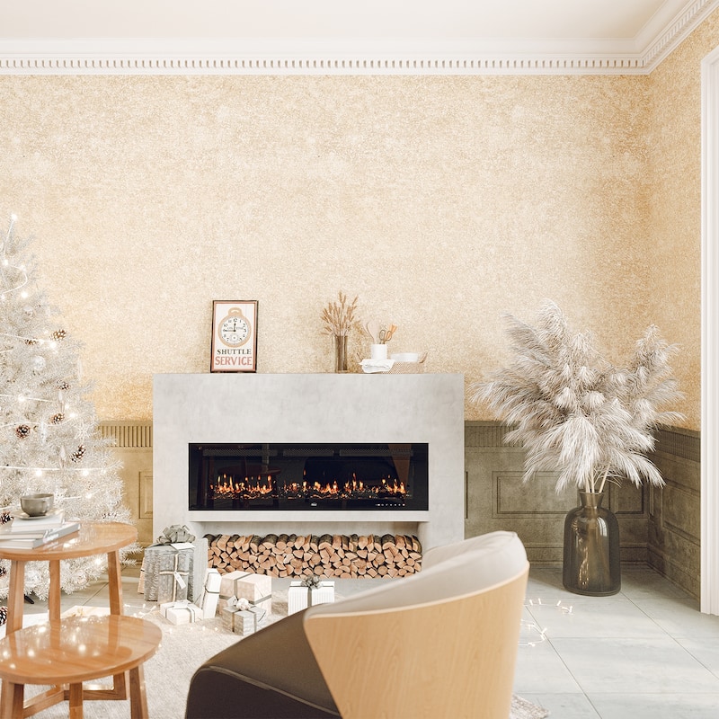 Clihome Ultra-thin Recessed Wall-Mounted Electric Fireplace