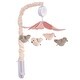 preview thumbnail 6 of 6, Lambs & Ivy Petals Pink/Gray Birds Musical Baby Crib Mobile Soother Toy