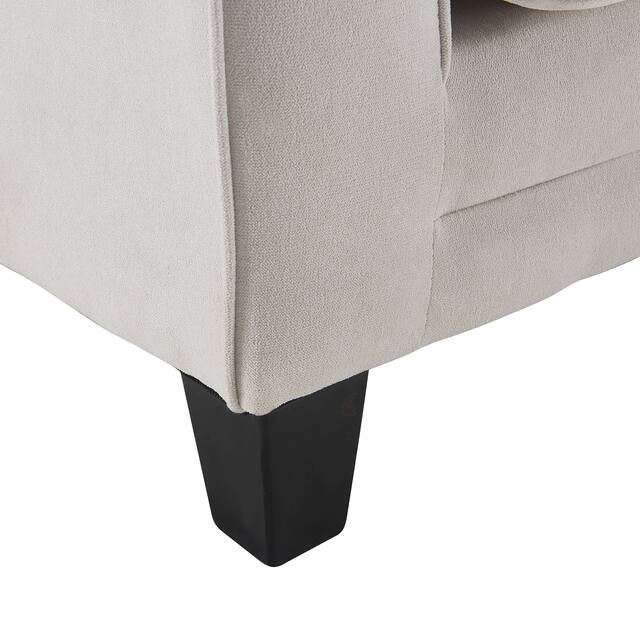 Serta Copenhagen 73" Sofa Couch for Two People, Pillowed Back Cushions and Rounded Arms, Durable Modern Upholstered Fabric