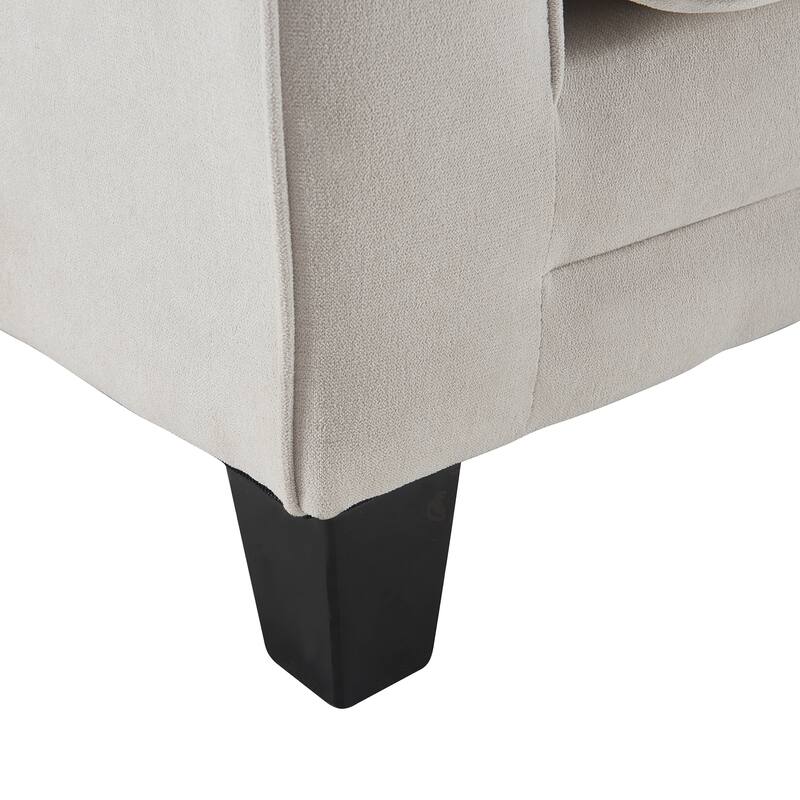 Serta Copenhagen 73" Sofa Couch for Two People, Pillowed Back Cushions and Rounded Arms, Durable Modern Upholstered Fabric