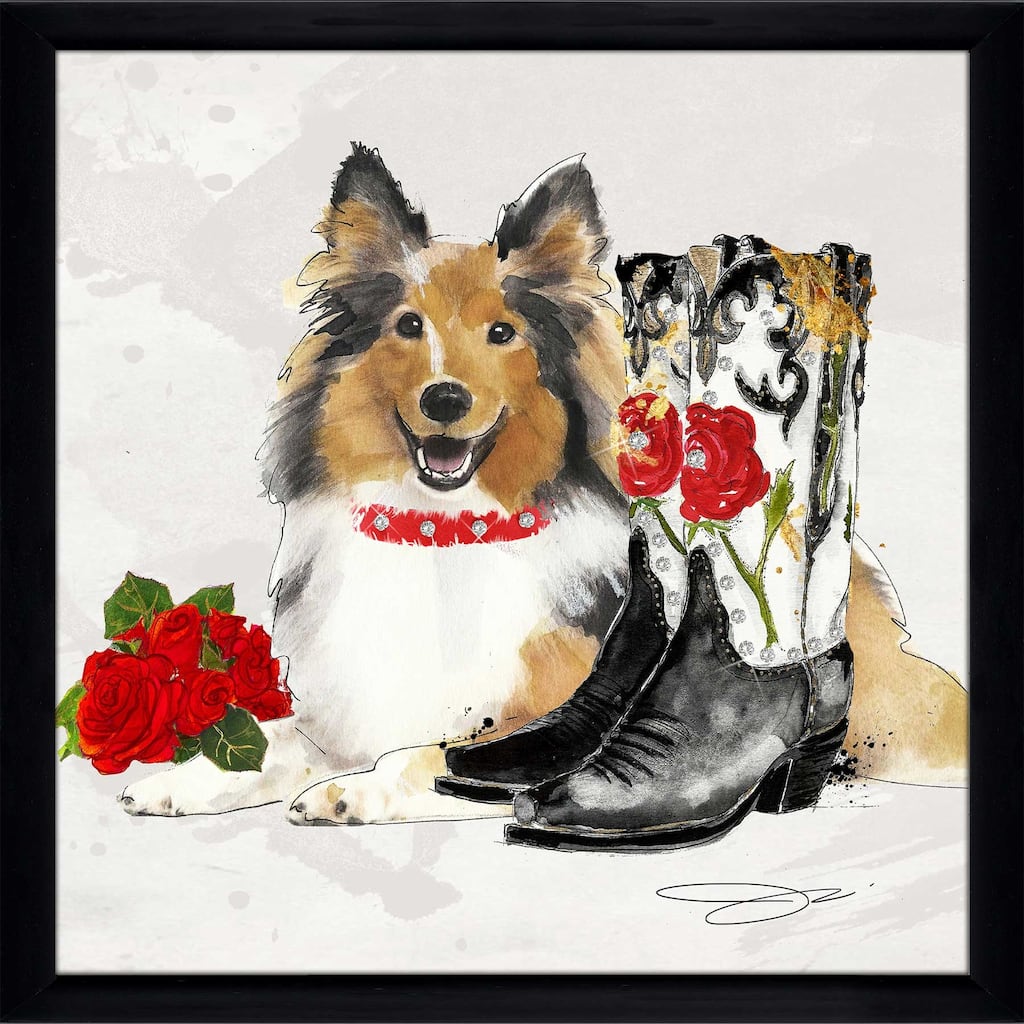 "Western Border Collie" by Jodi Print on Acrylic
