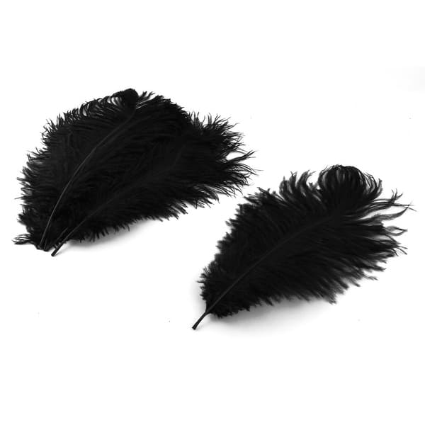 Shop Wedding Party Headwear Diy Decoration Ostrich Feathers Black
