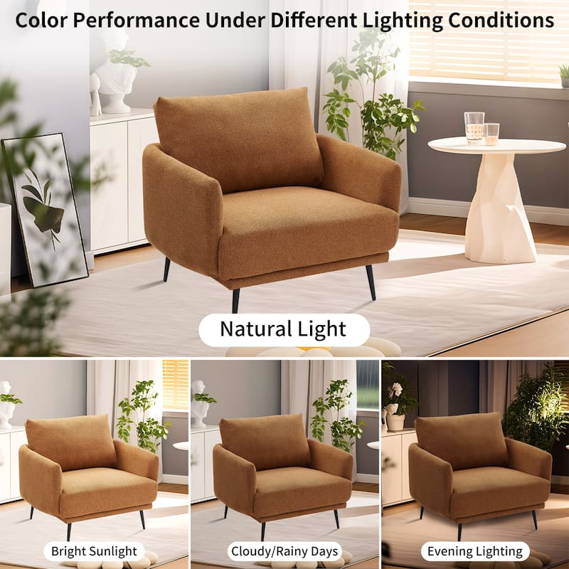 Karaka 37.5"W Oversized Armchair Leisure Sofa Accent Chair