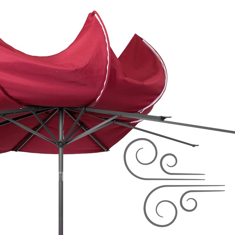 10ft Wind Resistant Tilting Patio Umbrella