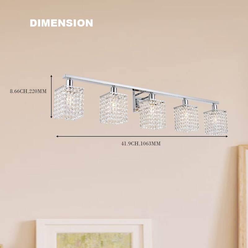 Modern Bathroom Lights with Crystal Shape