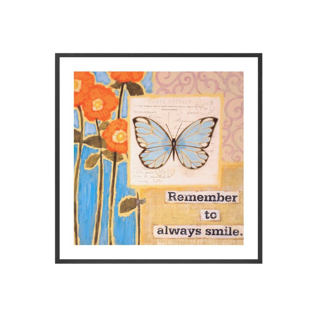 Happy Thoughts II Framed Print Wall Art by Norman Wyatt Jr.