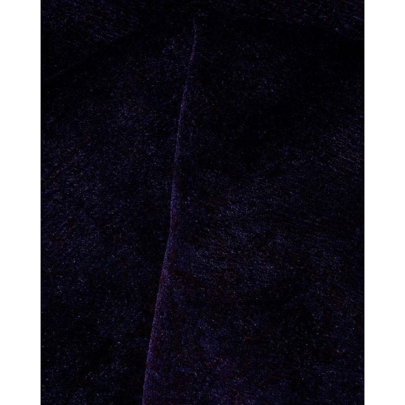 Fine Vibrance, One-of-a-Kind Hand-Knotted Area Rug - Purple, 6' 1" x 6' 1" - 6' 1" x 6' 1"