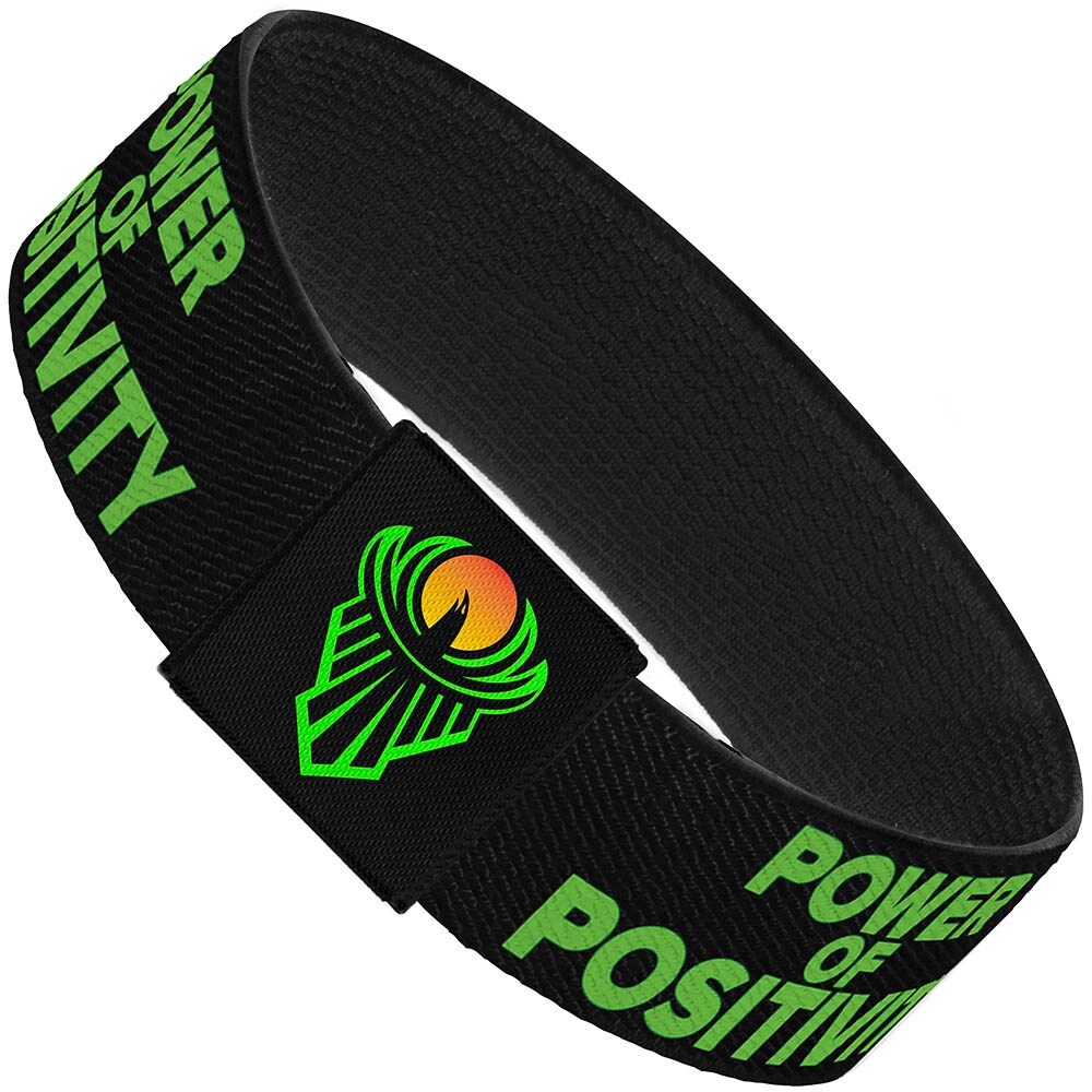 Shop The New Day Power Of Positivity Logo Black Green Orange Elastic Bracelet Overstock 17169283