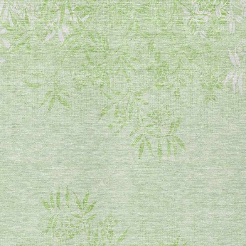 HomeRoots Floral Transitional Rectangle Outdoor Rug