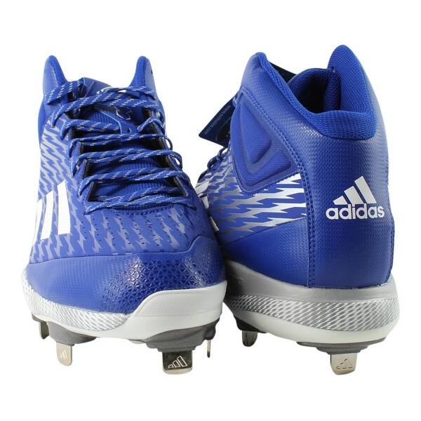 Shop Adidas Mens S84788 400 Blue Baseball Cleats Size 14