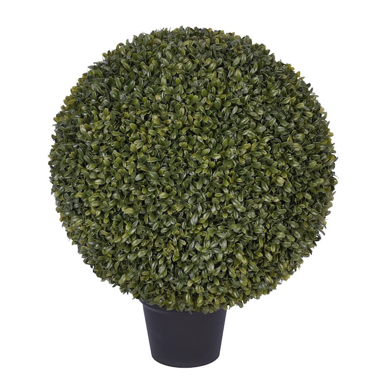Faux Boxwood Ball Topiary