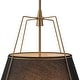 preview thumbnail 81 of 91, Mid Century 4-Light Conical Fabric Shade Lantern Pendant Ambient Light