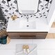 preview thumbnail 15 of 148, Floating Bathroom Vanity with Integrated Resin Top