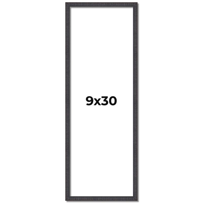 9x30 Frame Brown Picture Frame - Complete Modern Photo Frame Includes