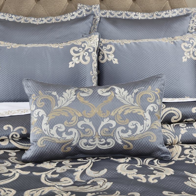 Dicaprio Boudoir Decorative Throw Pillow - Polyester - Powder Blue - Accent