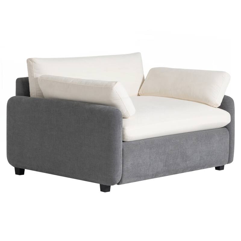 Oversized Chenille Single Sofa Chair