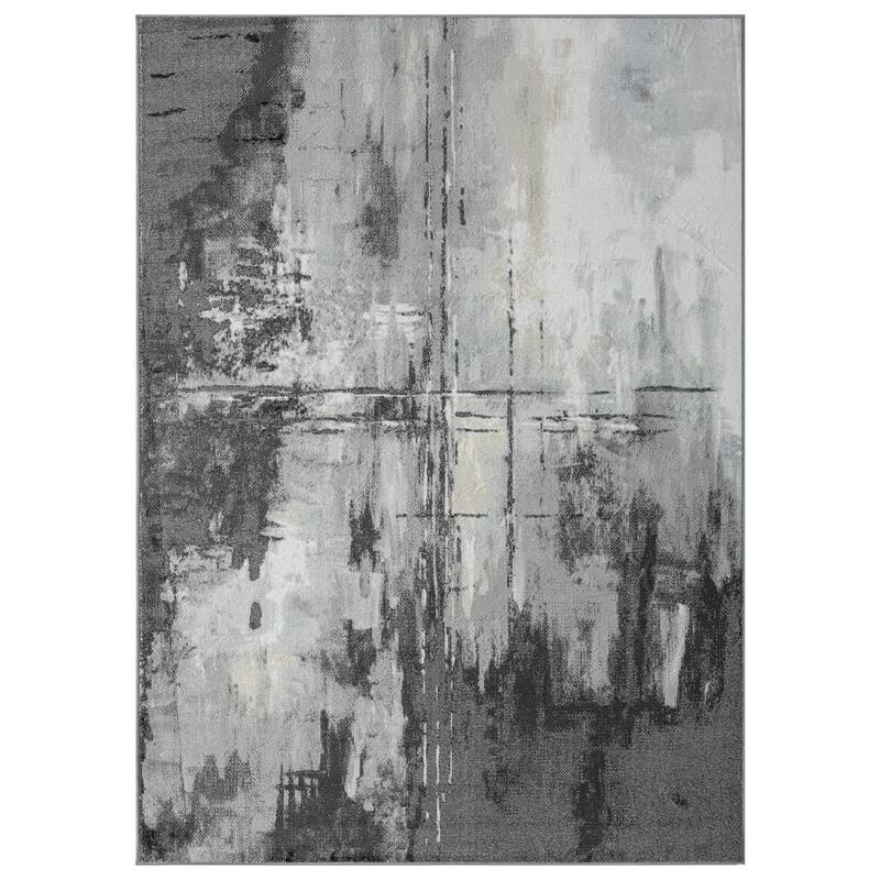 Luxe Weavers Distressed Modern Abstract Area Rug, Indoor Carpet