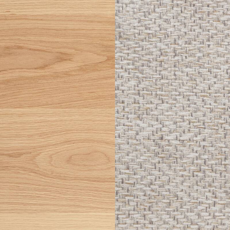 Lavon Wood Dining Side Chair Linen and Light Oak (Set of 2)