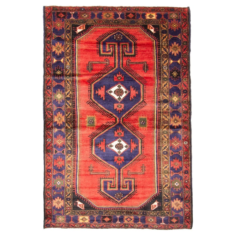 ECARPETGALLERY Hand-knotted Konya Anatolian Red Wool Rug - 4'8 x 7'4