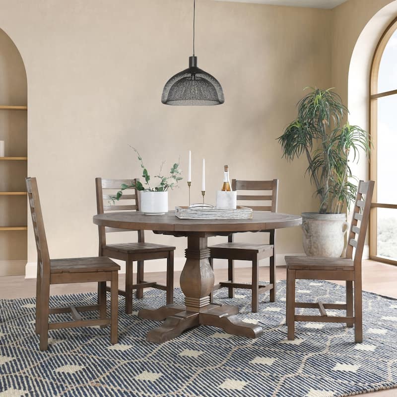 Kasey Reclaimed Pine Round Dining Table by Kosas Home
