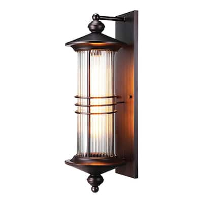 23inch wall lantern bronze porch ligh aluminum, glass, metal mount light