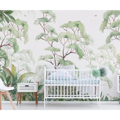 GK Wall Design Forest Green Tropical Tree Removable Wallpaper
