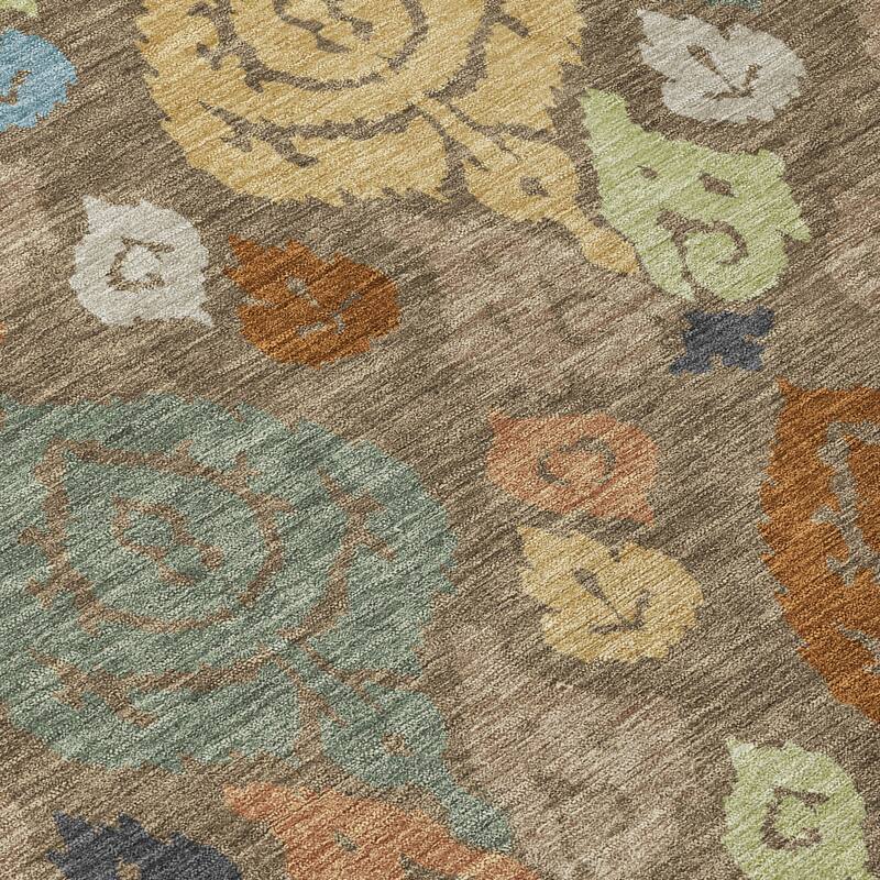 Machine Washable Indoor/ Outdoor Casual Zona Chantille Rug