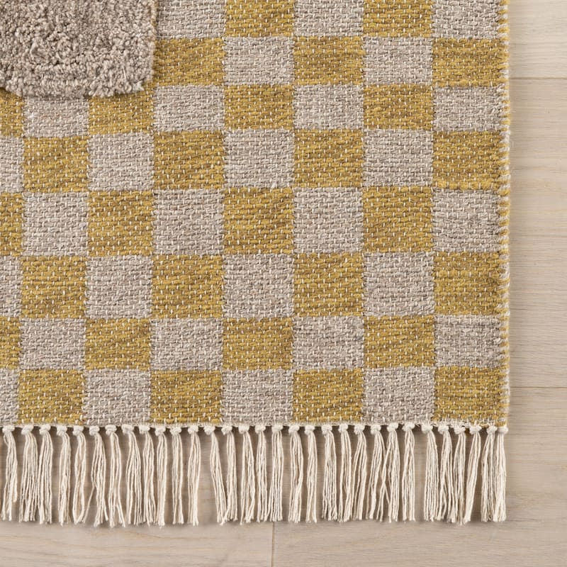 Carmeon Hamilton Memphis Modern Checkered Hand Woven Rug