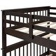 preview thumbnail 20 of 35, Full Over Full Stairway Bunk Bed with Shelves and Guardrails