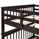 preview thumbnail 9 of 9, Space-Saving Stairway Full over Full Bunk Bed with Storage & Guard Rails