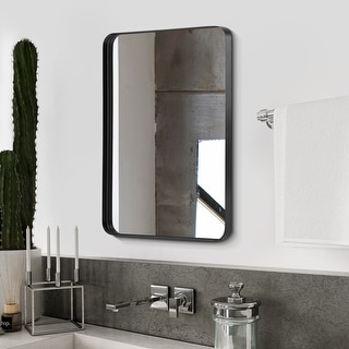Modern Metal Frame Wall Mounted Bathroom Vanity Mirror - Bed Bath ...