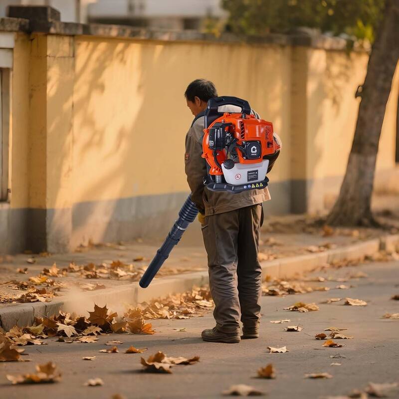 2-Cycle Engine Gas Backpack Leaf Blower with Ergonomic Harness System