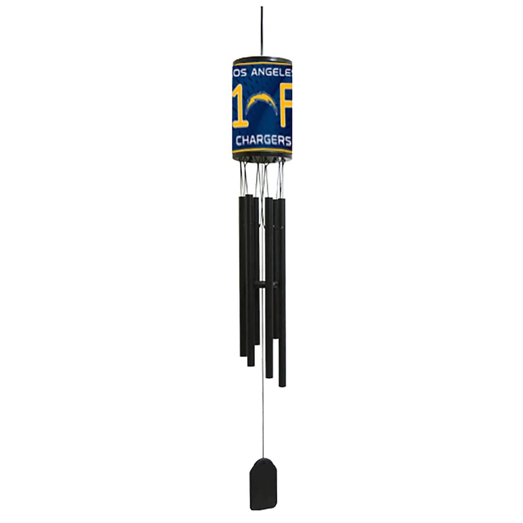 NFL Wind Chime, #1 Fan with Team Logo, Los Angeles Chargers